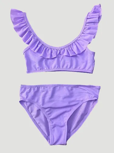 Kız Çocuk Puantiyeli Bikini Takımı
