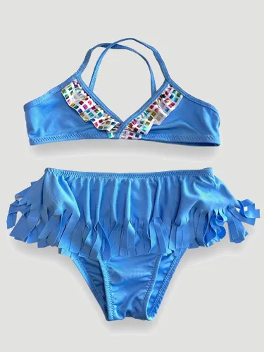 Garson Fırfırlı Bikini Takımı