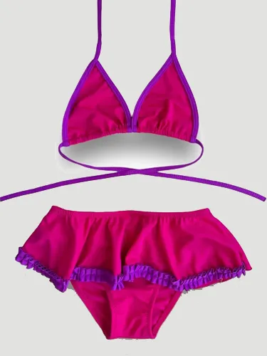 Garson Düz bikini Takımı