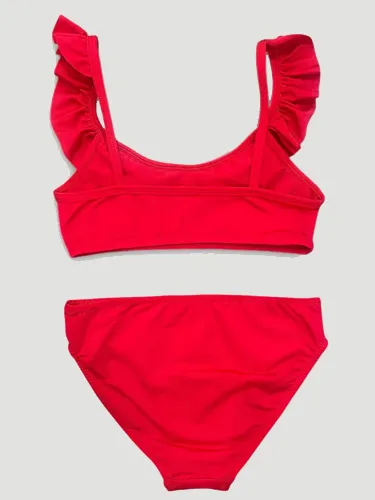 Kız Çocuk Fırfırlı Bikini Takımı