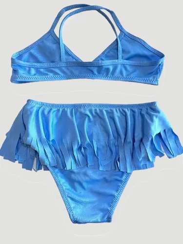 Garson Fırfırlı Bikini Takımı